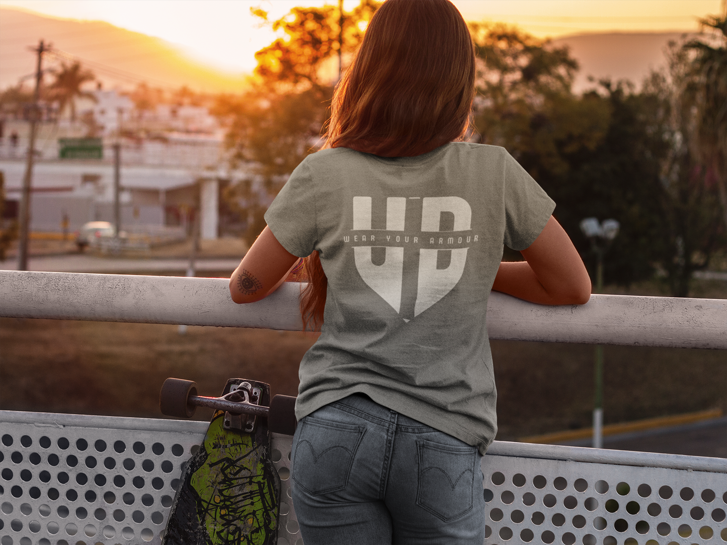 my angel is my ride or die. Short sleeve T-Shirt