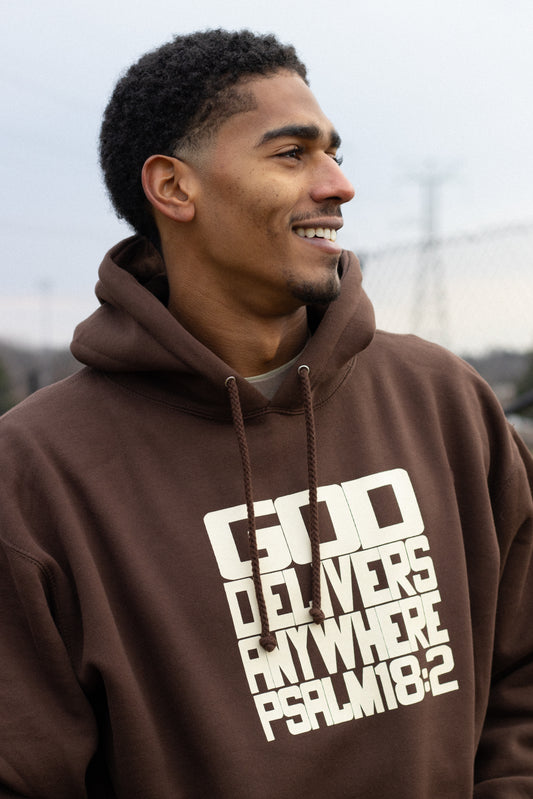 God delivers anywhere. Hoodie