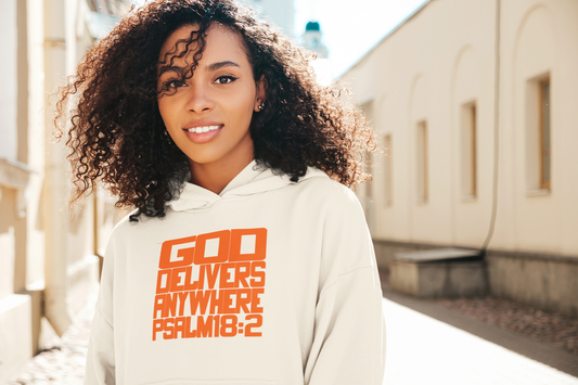 God delivers anywhere. Hoodie