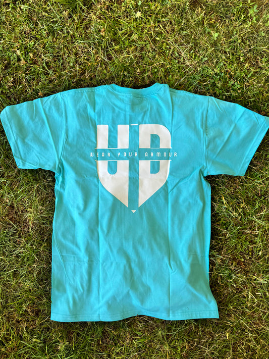 God made me. JERSEY raised me. Short sleeve T-shirt ✨NEW!✨ (Ocean blue)