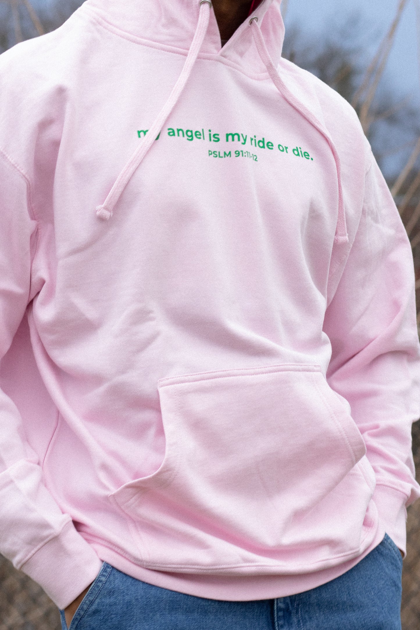 my angel is my ride or die. Hoodie