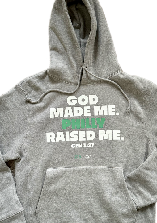 God made me. PHILLY raised me. CROPPED Hoodie 🎉NEW!🎉